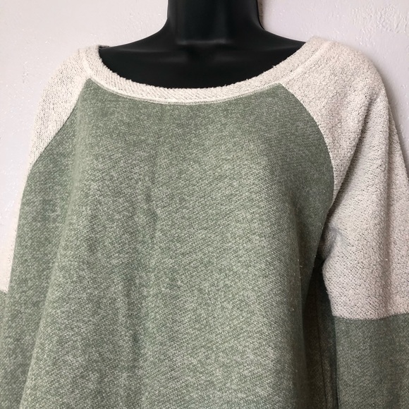 EARTHBOUND color-block long sleeve sweater shirt M - Picture 2 of 15